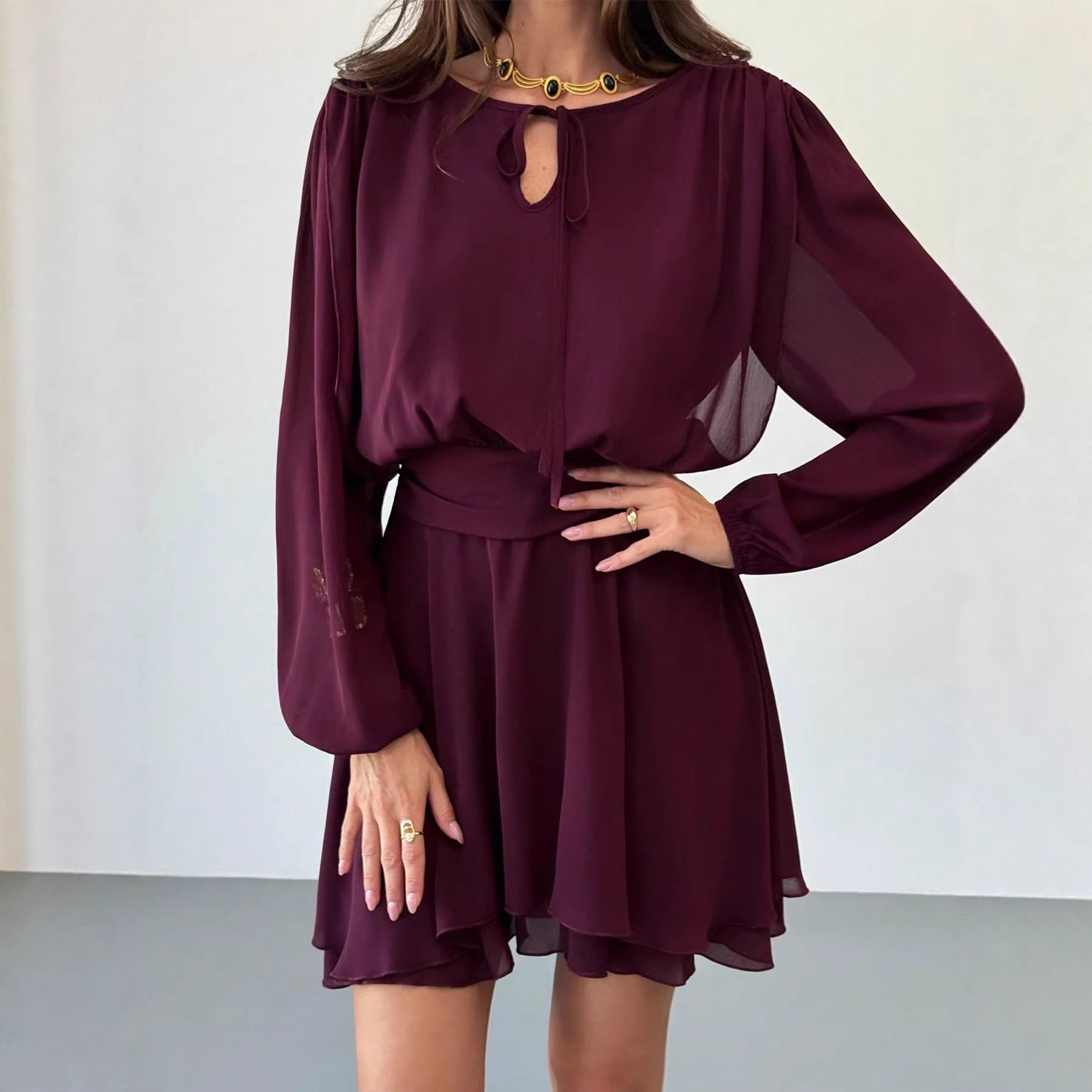 Slimming Figure-hugging And Draping Dress