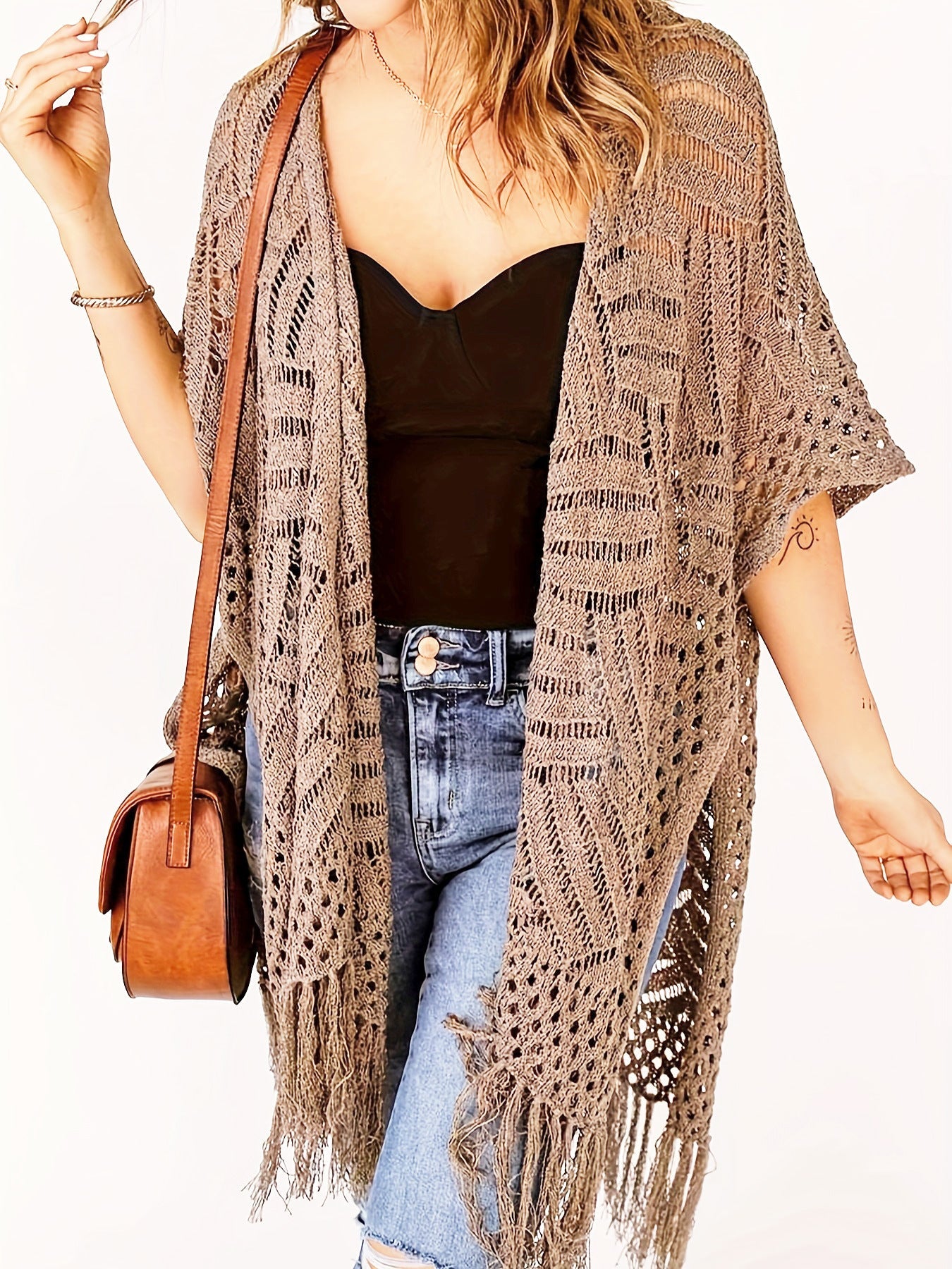 Outdoor Beach Vacation Sun-protection Knitwear