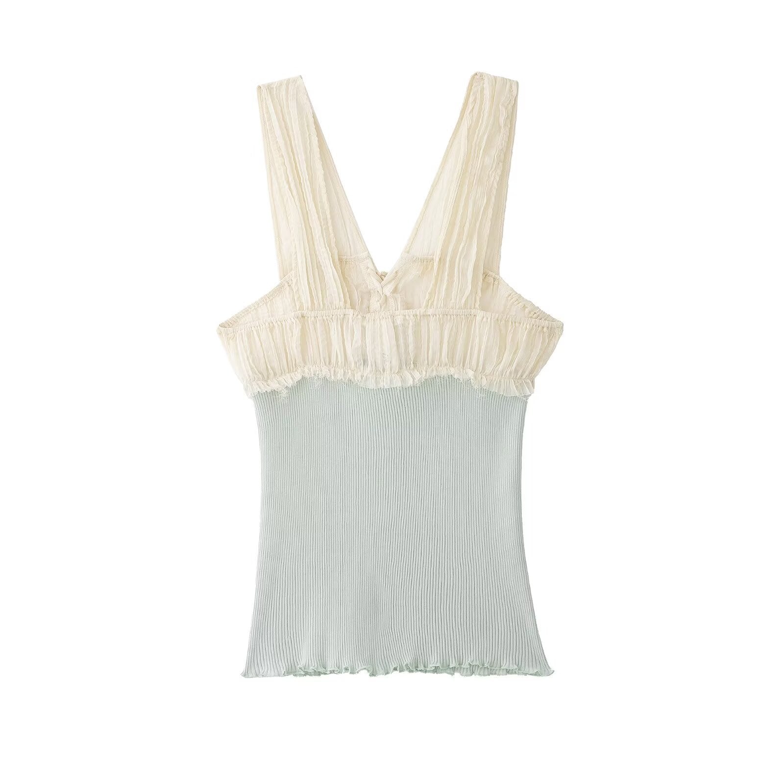Versatile And Chic Sleeveless Spliced Camisole Top