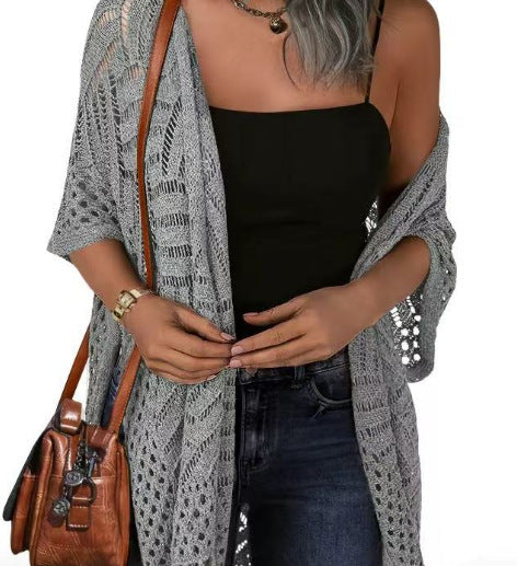 Outdoor Beach Vacation Sun-protection Knitwear