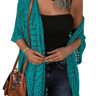 Outdoor Beach Vacation Sun-protection Knitwear