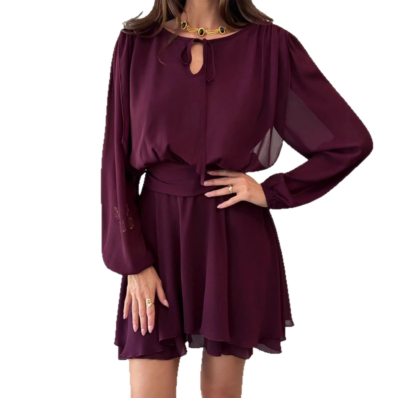 Slimming Figure-hugging And Draping Dress