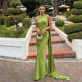 Elegant Satin Ribbon Sling Party Sleeveless Dress