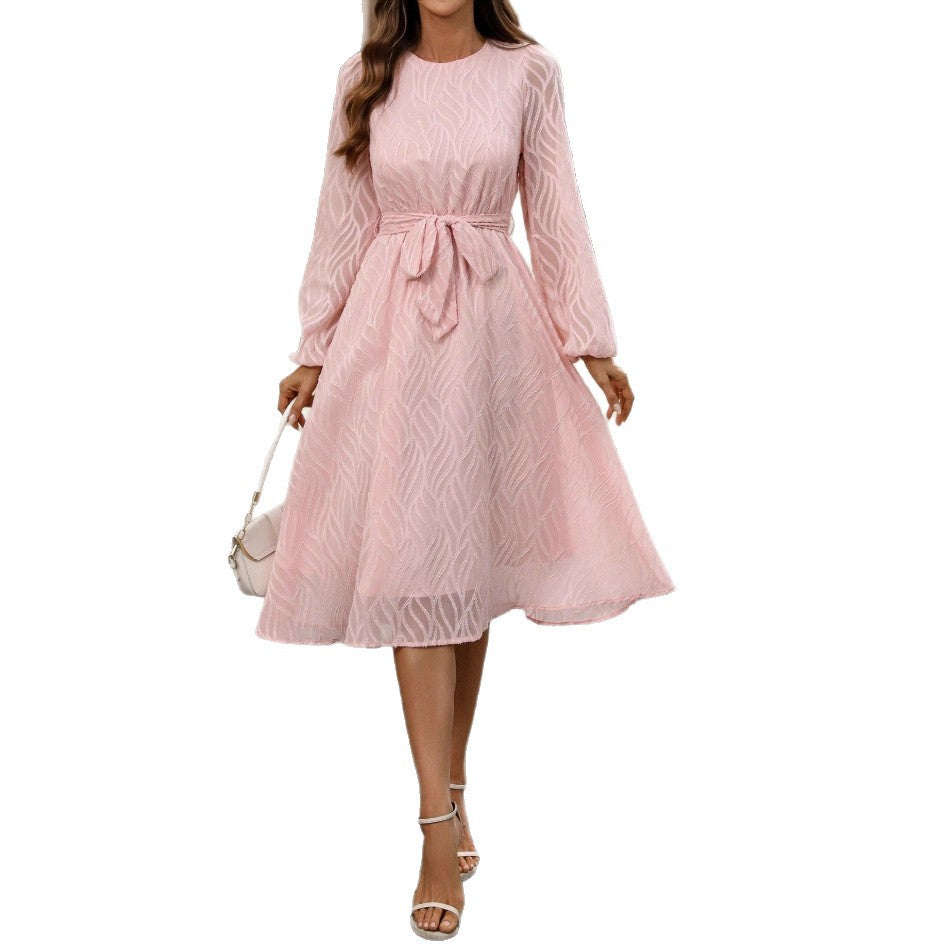 Casual Chiffon Long-Sleeve Dress