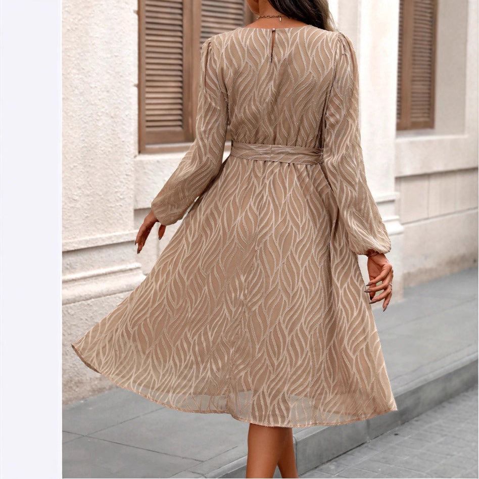 Casual Chiffon Long-Sleeve Dress
