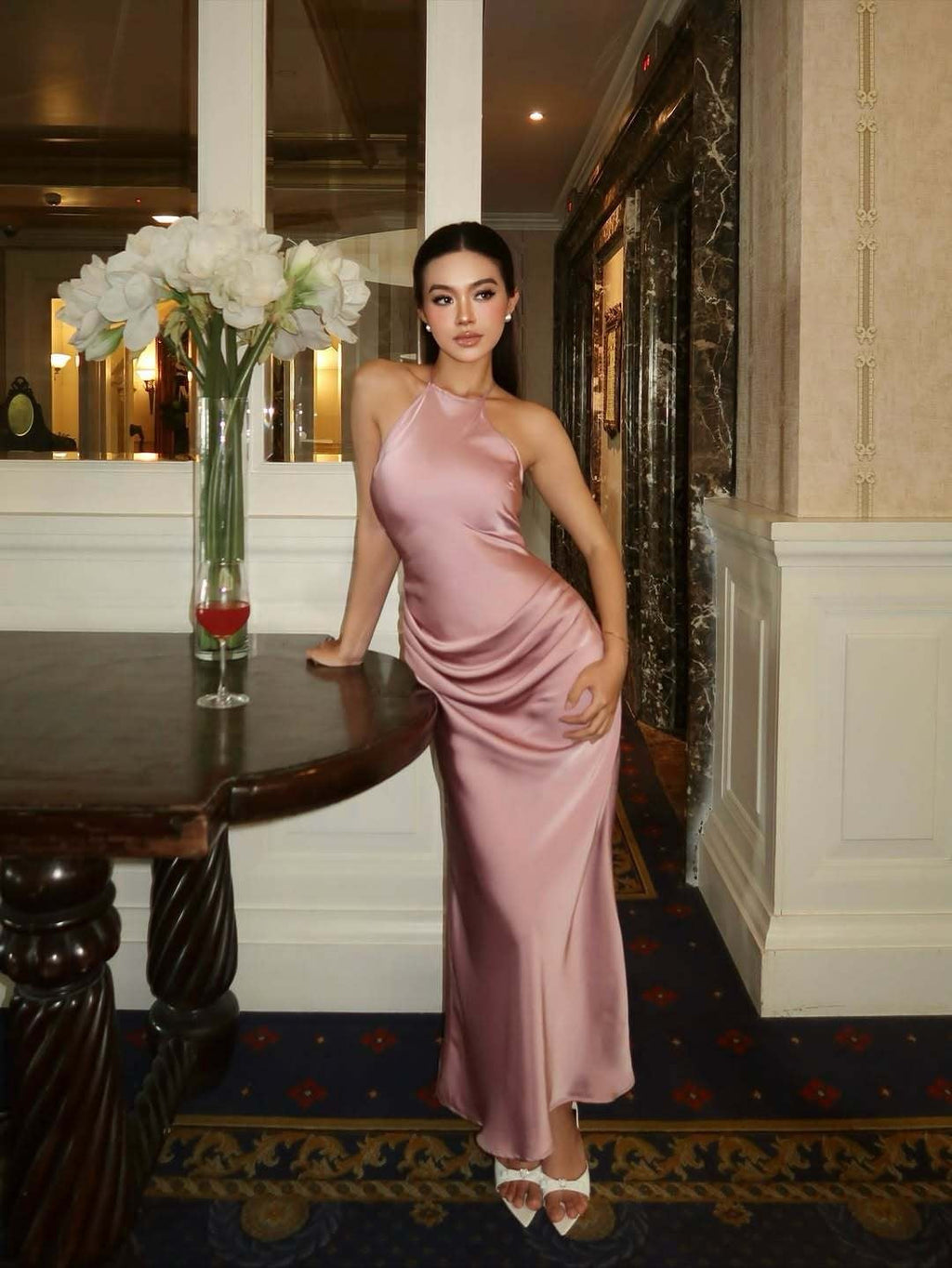 Stylish New Satin Slip Dress