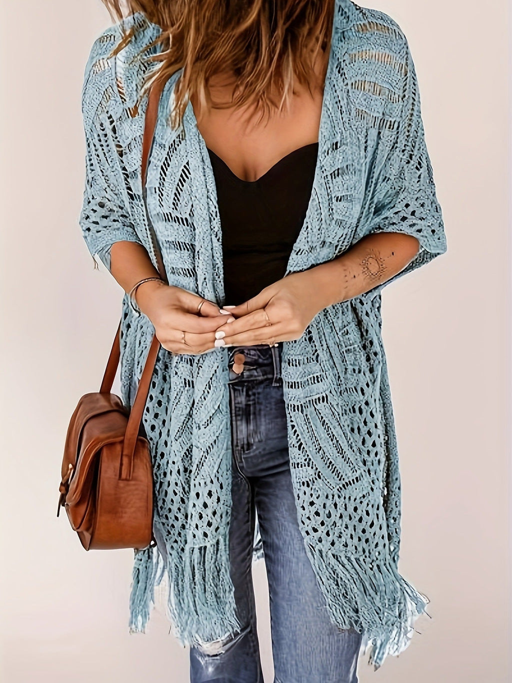 Outdoor Beach Vacation Sun-protection Knitwear