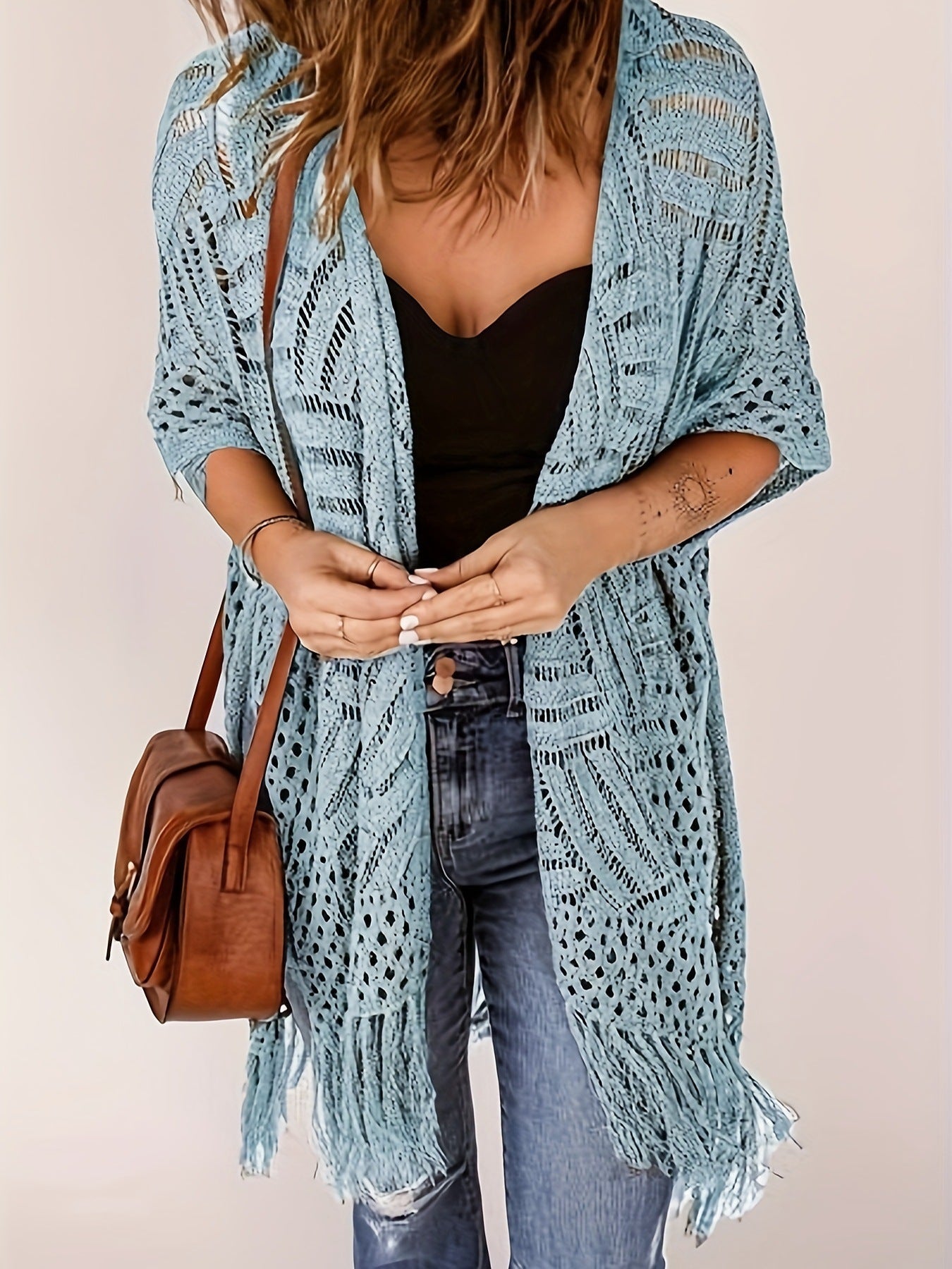Outdoor Beach Vacation Sun-protection Knitwear