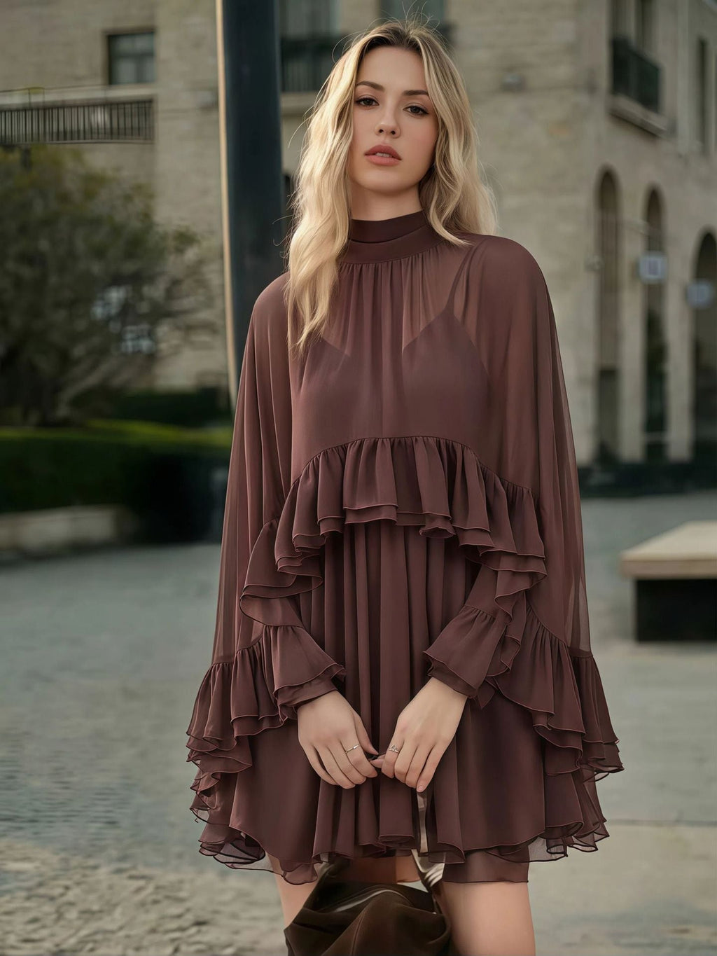Chic And Elegant Chiffon Dress