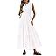 Short-Sleeve V-Neck Hollow-Out Dress