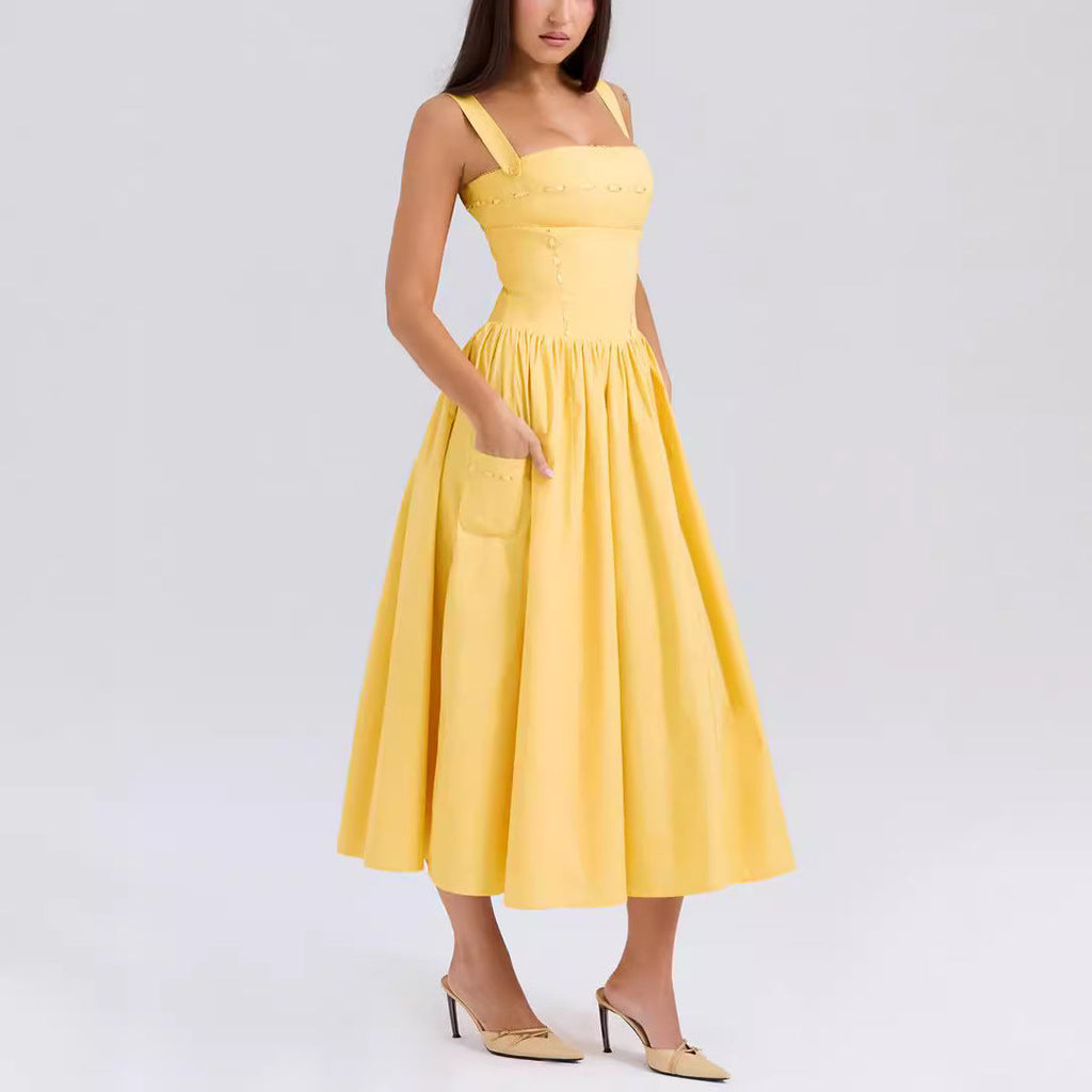 Strapless Sleeveless Fashion Casual Dress