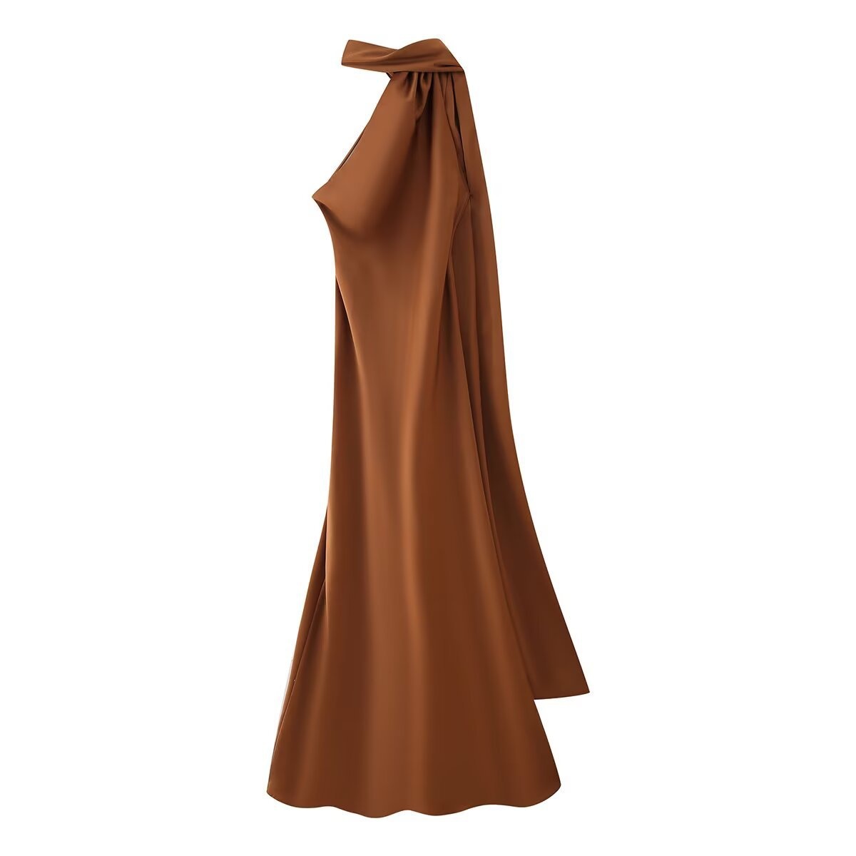 Elegant Satin Ribbon Sling Party Sleeveless Dress