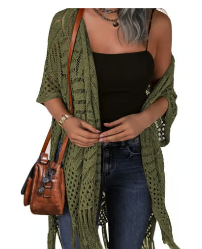 Outdoor Beach Vacation Sun-protection Knitwear