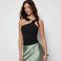 Summer New Halter-neck Off-shoulder Top Sleeveless Vest