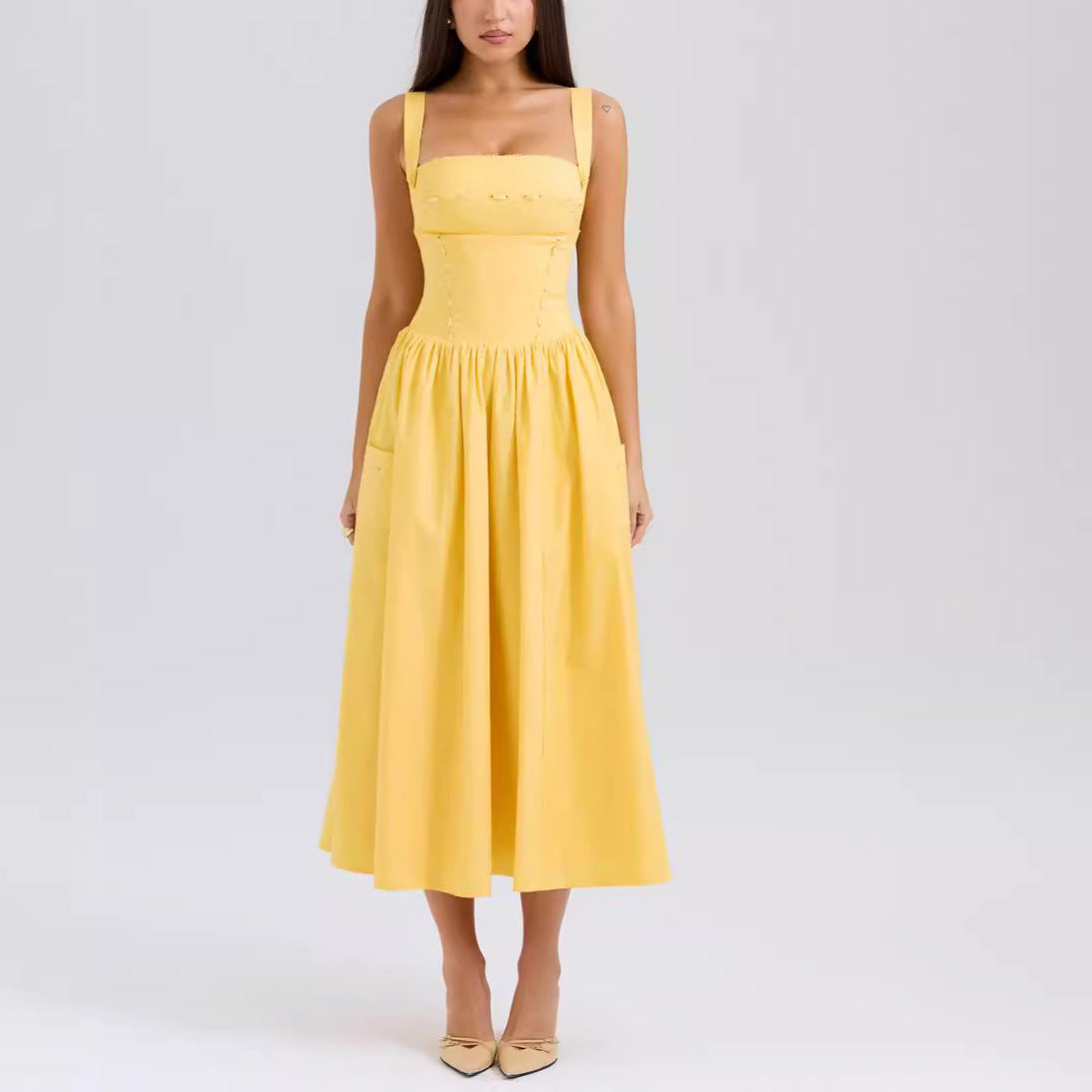 Strapless Sleeveless Fashion Casual Dress