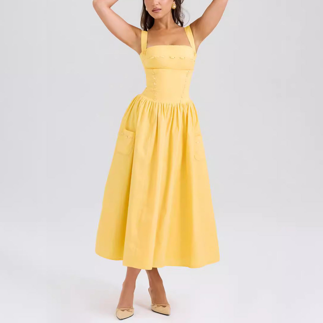 Strapless Sleeveless Fashion Casual Dress