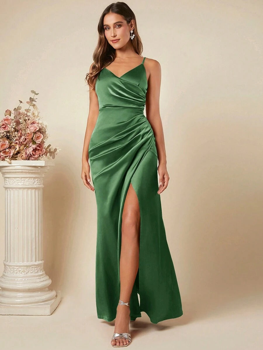Spring Summer Satin Slip Dress