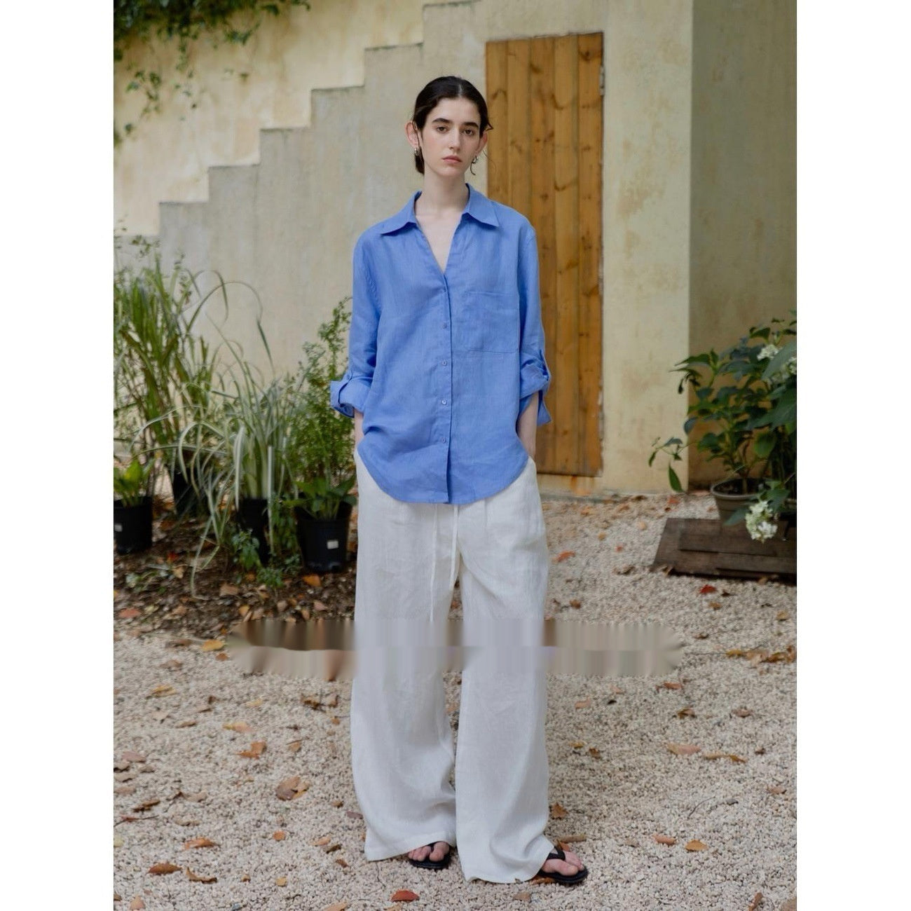 Loose-Fit Linen Casual Shirt