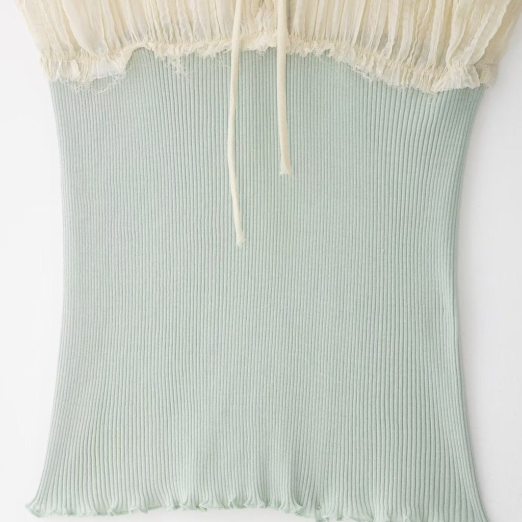 Versatile And Chic Sleeveless Spliced Camisole Top