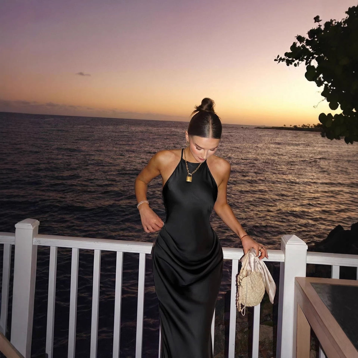 Stylish New Satin Slip Dress